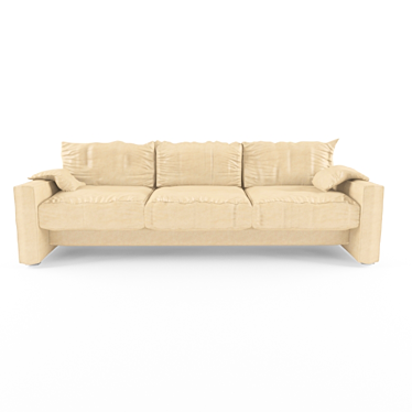 Italian Luxury: Svan 3-Seater Sofa 3D model image 1 