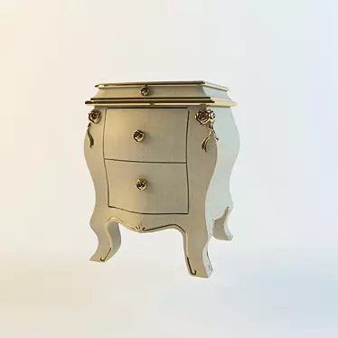 Tea Collection Bedside Table: Volpi 3D model image 1 