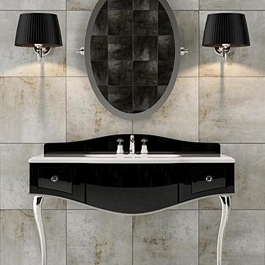 Devon&Devon Audrey Bathroom Console 3D model image 1 