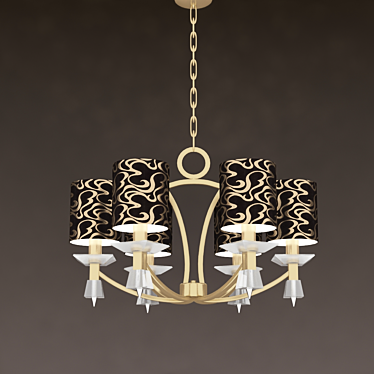 Modern Elegance: Brizzi Chandelier 3D model image 1 