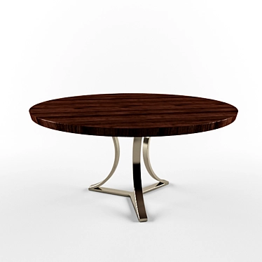 Arc Base Table: Sleek and Modern 3D model image 1 