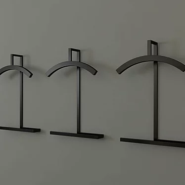 Porada Double | Wall-Mounted Coat Rack 3D model image 1 