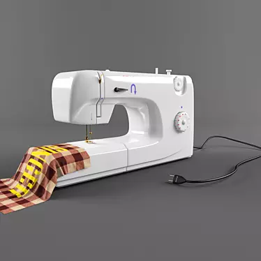 Singer 3D MAX 2010 V-Ray Sewing Machine 3D model image 1 