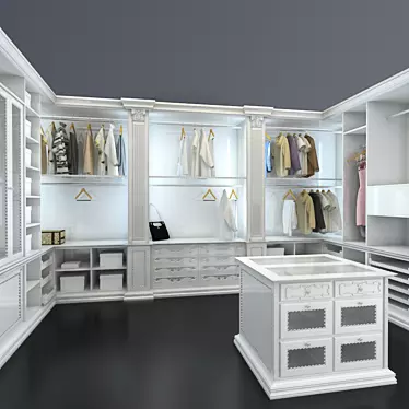 Pregno Lifestyle Wardrobe 3D model image 1 