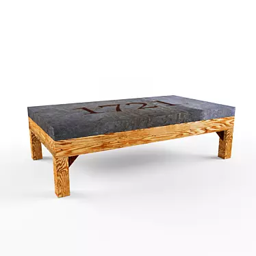 Modern Magazine Table - Handcrafted Coffee Table 3D model image 1 