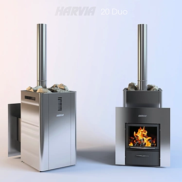 Harvia 20 Duo Sauna Heater 3D model image 1 