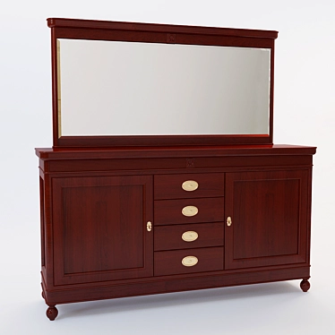 Elegant Cavio Maria Silva Dresser 3D model image 1 