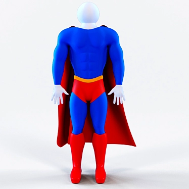 Superman Action Figure: Detailed 3D Model 3D model image 1 