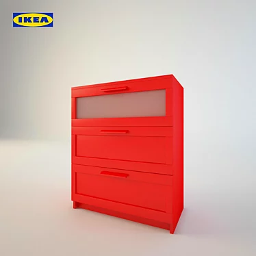 IKEA BRIMNAS Storage Bed 3D model image 1 