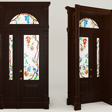 Elegant Entry Door by D-Art 3D model image 1 