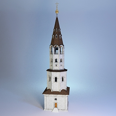 18th Century Bell Tower Remnants 3D model image 1 