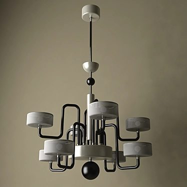 Panzeri Modern Style Hanging Pendant 3D model image 1 