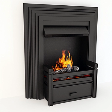 Cozy Home Fireplace 3D model image 1 