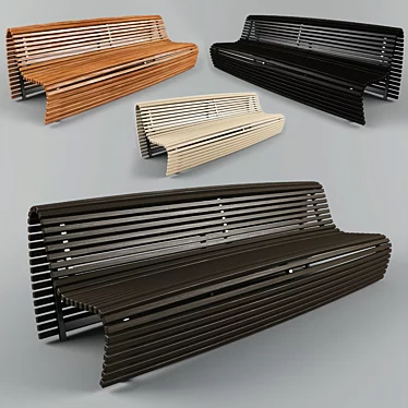 Titikaka Outdoor Bench 3D model image 1 