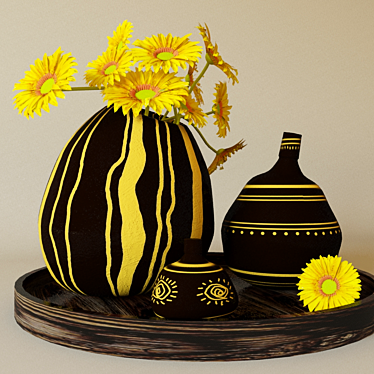 Vases in ethnic style