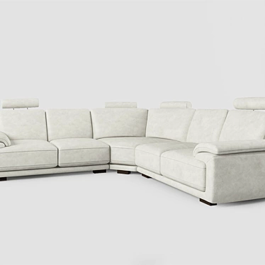 Modern Corner Sofa 3D model image 1 