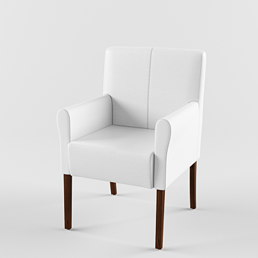 Modern Leather Armchair 3D model image 1 