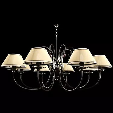 VIAN Efesto - Elegant and Spacious Chandelier 3D model image 1 