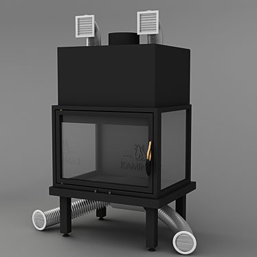 SleekTRI-Fire Fireplace Burner 3D model image 1 