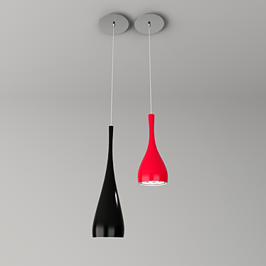 Modern Glam Pendant Light 3D model image 1 