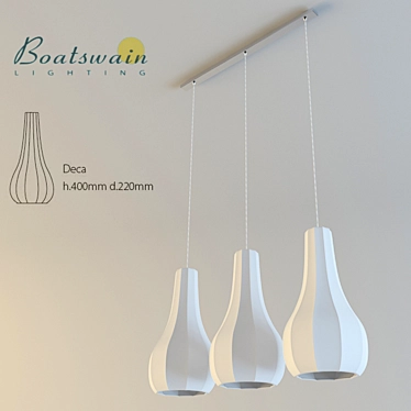 Boatswain Pendant Light 3D model image 1 