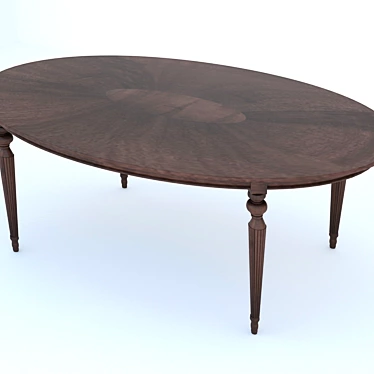 Classic Table 3D model image 1 