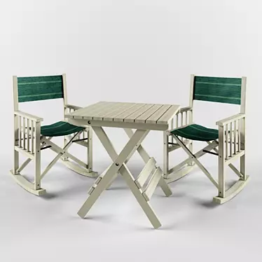 "Merci" Garden Furniture Set 3D model image 1 