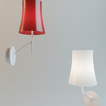 Elegant Foscarini Birdie Lamp 3D model image 1 