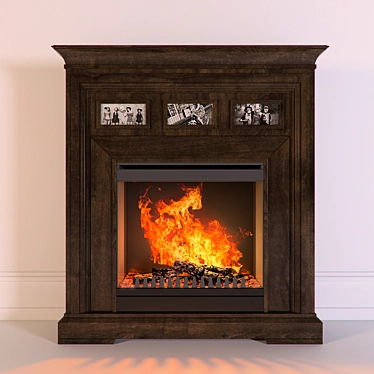 CozyFire Electric Fireplace 3D model image 1 