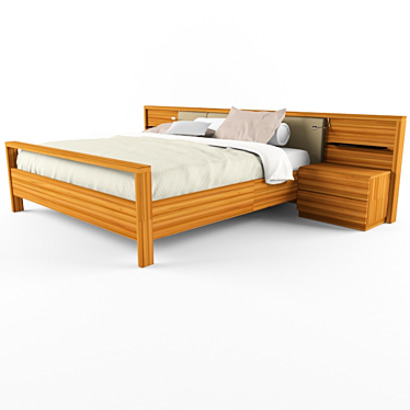 Luxury Hulsta Bed 3D model image 1 