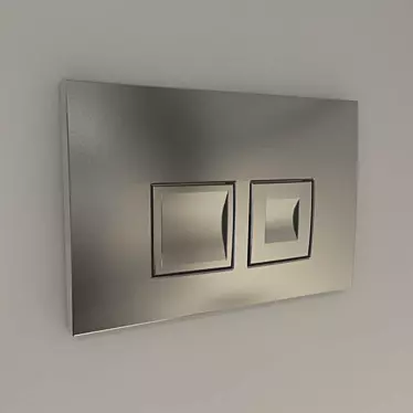 Geberit Delta 50 Wall Panel 3D model image 1 