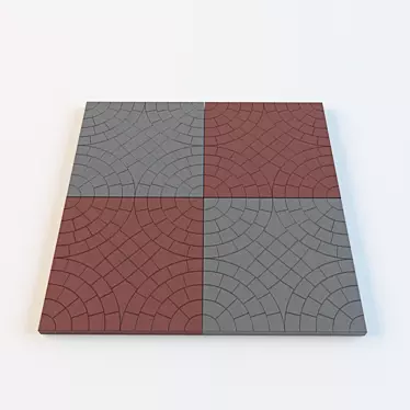 Artistic Paving Block: Creativity Unleashed 3D model image 1 