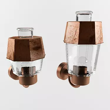 Copper Outdoor Wall Sconce | BOOM 3D model image 1 