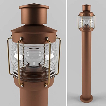 Copper Garden Luminaire BOOM 3D model image 1 