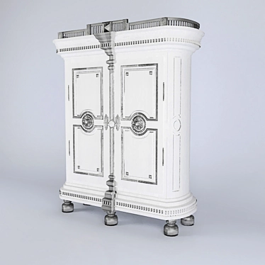 Timeless Elegance Wardrobe 3D model image 1 