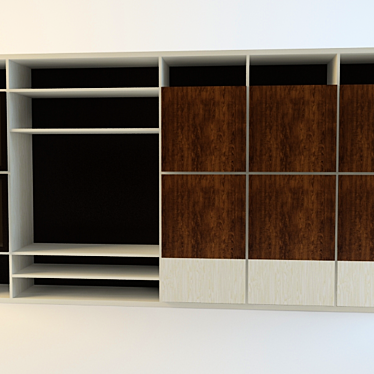 Custom Modern Style Wall Unit 3D model image 1 