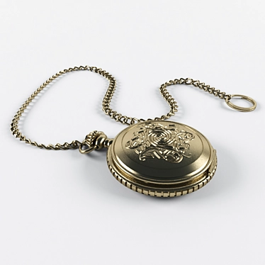 Pocket Watch: Displace Design 3D model image 1 