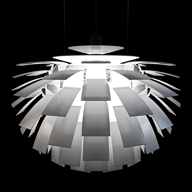 Elegant Crystal Chandelier 3D model image 1 