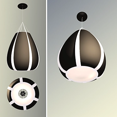  Ceiling Pear Lamp 3D model image 1 