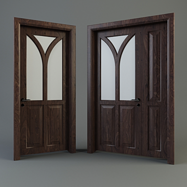 Elegant Entryway: Modern Doors 3D model image 1 