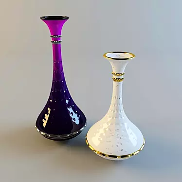 Elegant Ceramic Vase 3D model image 1 