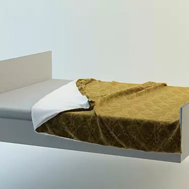 Convertible Bedspread: Easy Material Swap 3D model image 1 