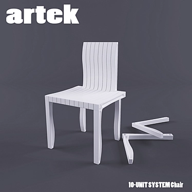 ARTEK 10-Unit Chair Set 3D model image 1 