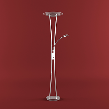 Eglo Xana Steel Chrome Floor Lamp 3D model image 1 