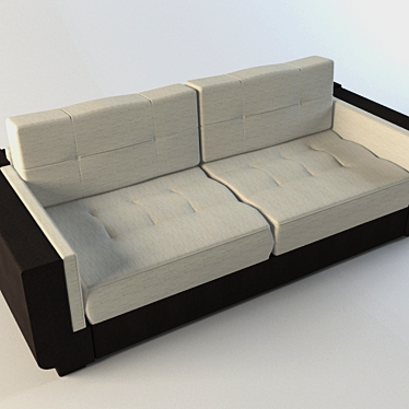 Sleek and Stylish Sofa 3D model image 1 