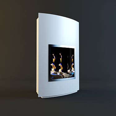 Elegant Modern Bio Fireplace 3D model image 1 