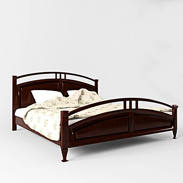 Cozy Dream Bed 3D model image 1 