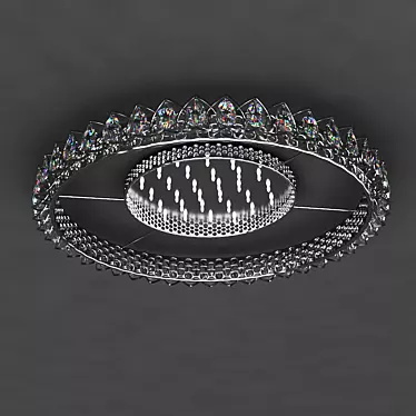 Elegant Round Chandelier 3D model image 1 
