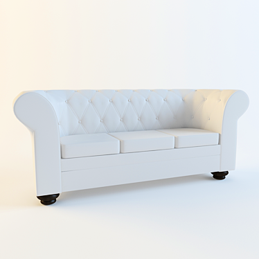 Double Richard Sofa 3D model image 1 