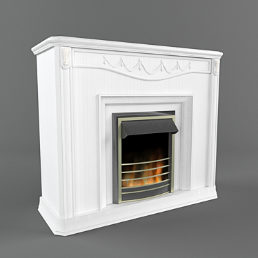 Camelgroup Firenze Day Wood Fireplace Portal 3D model image 1 